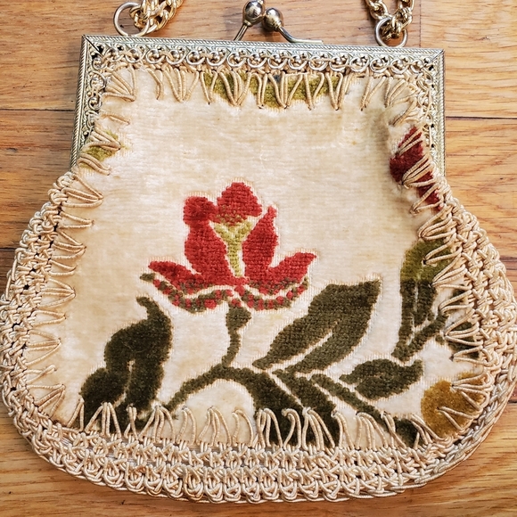 Vintage Mister Simon Ernest made in Italy floral bag purse - Picture 1 of 12